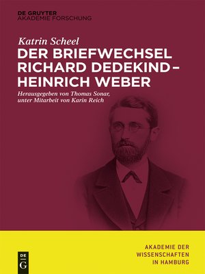 cover image of Der Briefwechsel Richard Dedekind – Heinrich Weber